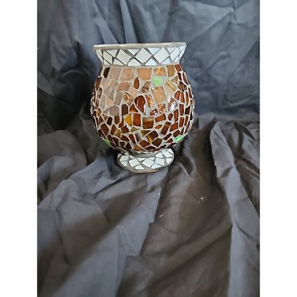 Other - Vintage Home Interior mosaic Candle Holder‎
